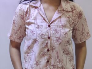 Floral Cotton Top & Trouser Set - Image 3